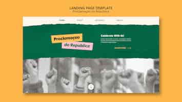 Bezpłatny plik PSD płaska konstrukcja brazylijskiego dnia niepodległości szablon