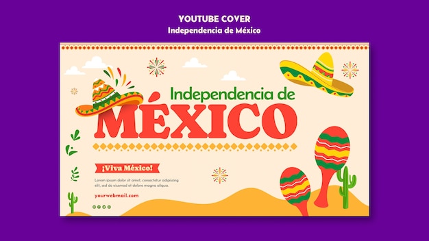 Płaska konstrukcja szablonu independencia de mexico