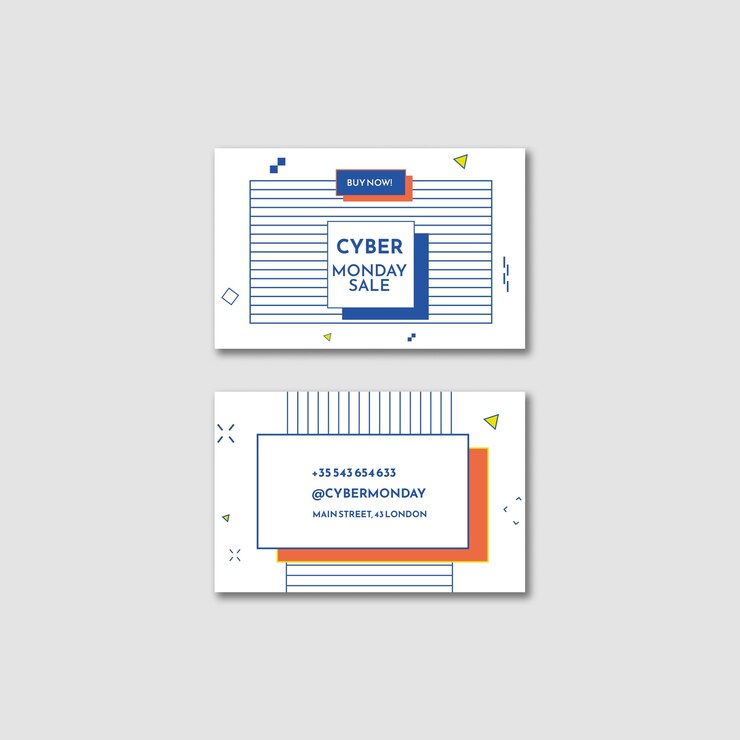 Bezpłatny plik PSD płaski szablon cyber poniedziałek