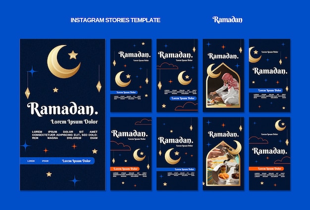 Płaski Szablon Ramadan