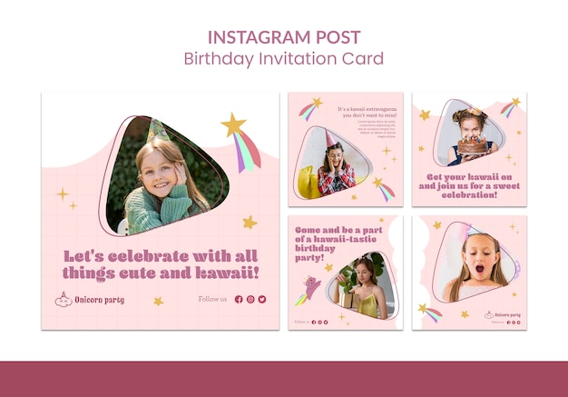 Płaskie Posty Z Okazji Urodzin Na Instagram
