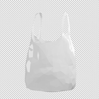 Plastikowa torba ilustracja 3d