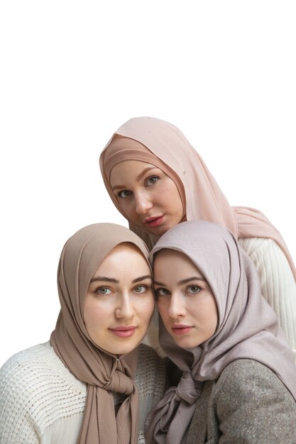 Bezpłatny plik PSD portret kobiet noszących hidżab