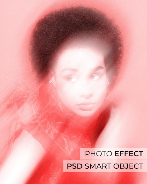 Bezpłatny plik PSD portret osoby z efektem brudnej soczewki