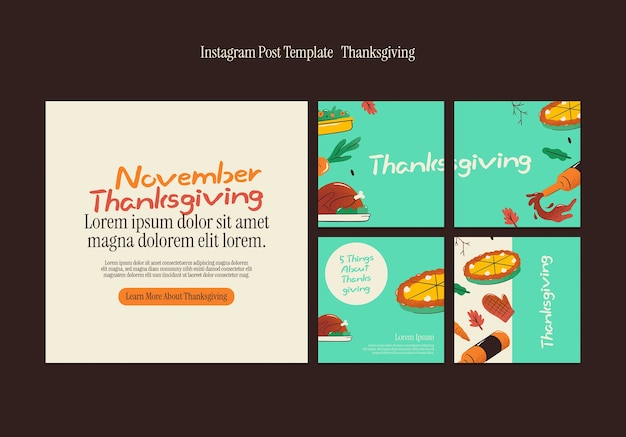 Posty Na Instagramie Z Okazji święta Dziękczynienia