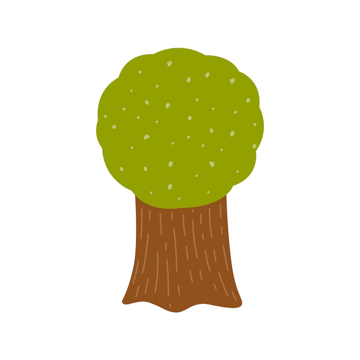 Bezpłatny plik PSD projekt ilustracji drzewa