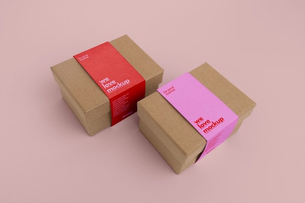 Projekt makiety pudełek na paski papierowe