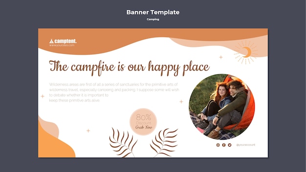 Projekt Szablonu Banera Kempingowego