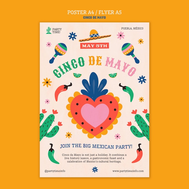 Projekt Szablonu Cinco De Mayo