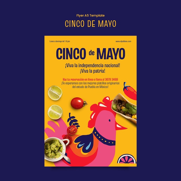 Projekt szablonu Cinco de Mayo