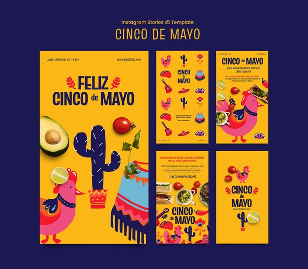 Projekt szablonu Cinco de Mayo