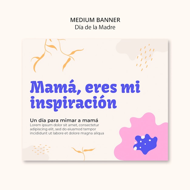 Bezpłatny plik PSD projekt szablonu dia de la madre