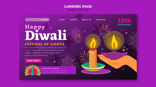 Projekt szablonu Diwali