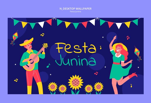 Projekt szablonu Festa junina