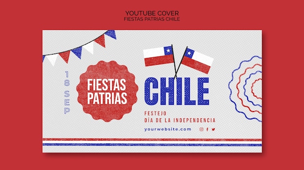 Projekt Szablonu Fiestas Patrias Chile