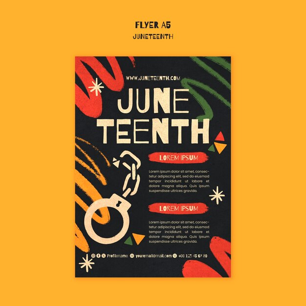 Projekt szablonu Juneteenth
