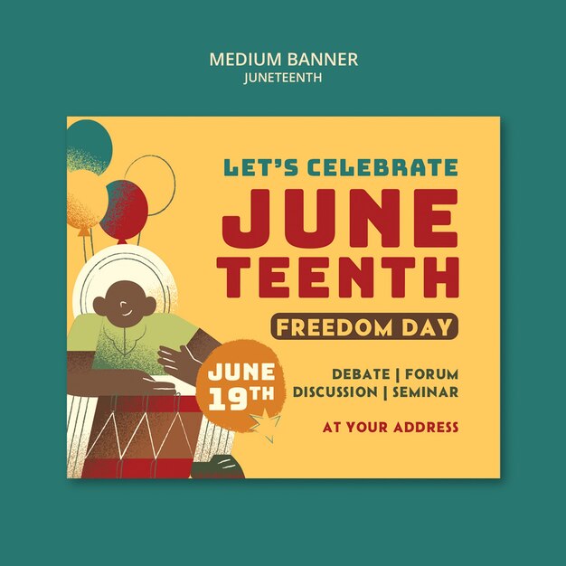 Projekt szablonu Juneteenth