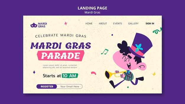 Projekt Szablonu Mardi Gras