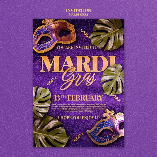 Projekt Szablonu Mardi Gras