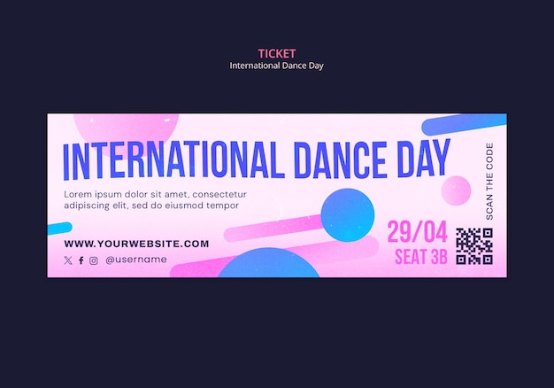 Projekt Szablonu Międzynarodowego Dnia Tańca