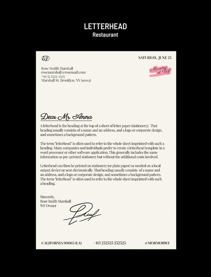 Bezpłatny plik PSD projekt szablonu restauracji