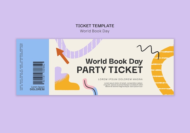 Bezpłatny plik PSD projekt szablonu światowego dnia książki
