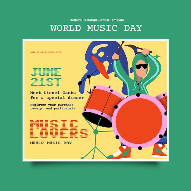 Projekt Szablonu światowego Dnia Muzyki