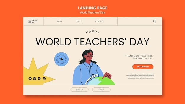 Projekt szablonu światowego dnia nauczyciela