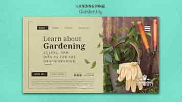 Bezpłatny plik PSD projektowanie szablonu transparent ogrodnictwo