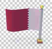 Bezpłatny plik PSD przód flagi kataru