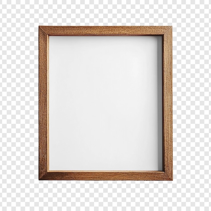 Bezpłatny plik PSD pusta drewniana ramka mockup kwadratowy brązowy pusty obraz