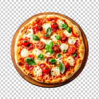 Bezpłatny plik PSD pyszna pizza z serem na przezroczystym tle.