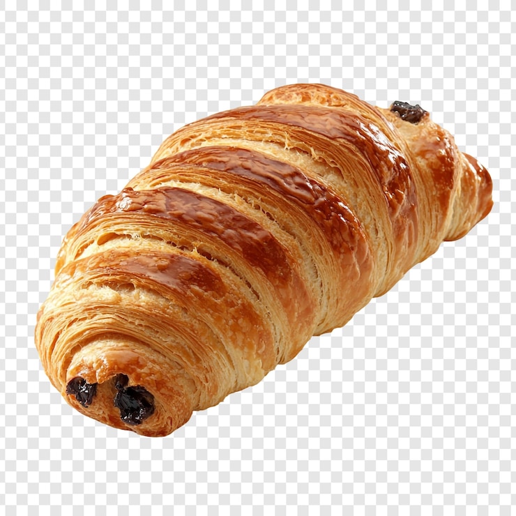 Bezpłatny plik PSD pyszne czekoladowe croissanty