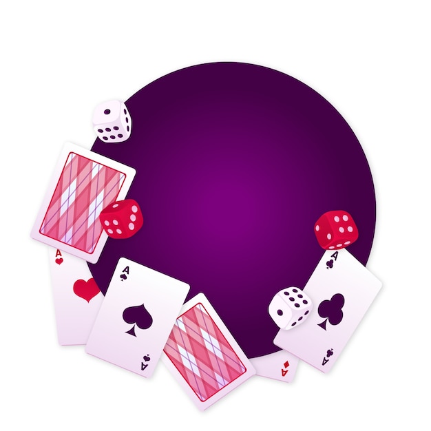 Bezpłatny plik PSD realistyczna ilustracja elementów kasyna