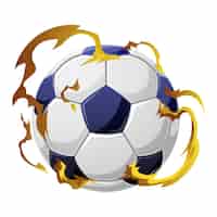 Bezpłatny plik PSD realistyczna ilustracja piłki nożnej