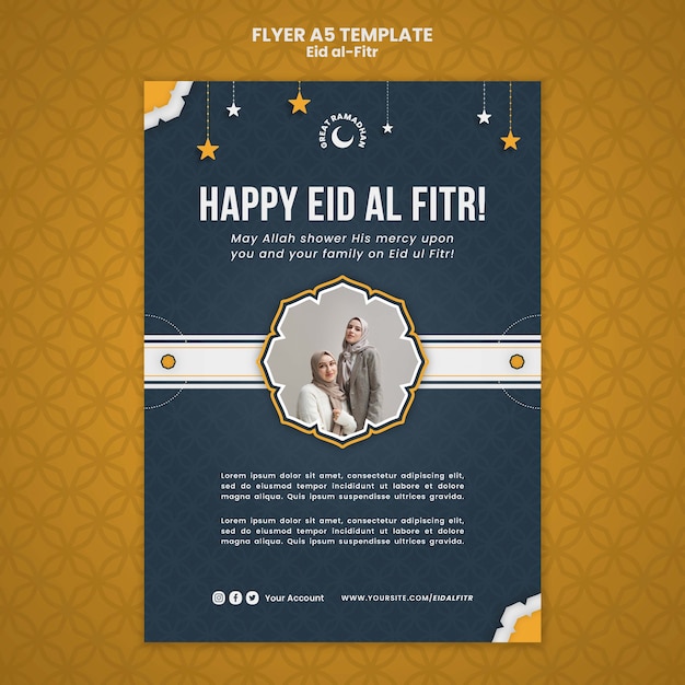 Realistyczny Szablon Projektu Eid Al-fitr