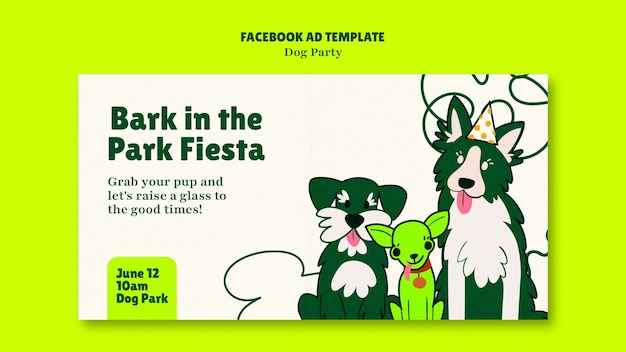Bezpłatny plik PSD ręcznie rysowane szablon strony facebook psa