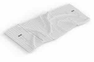 Bezpłatny plik PSD ręcznik z kwadratami mockup