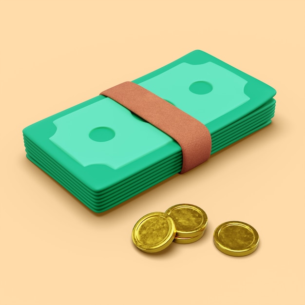 Rendering 3D ikony akcesoriów do toreb