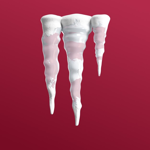 Rendering 3D ikony zimowej