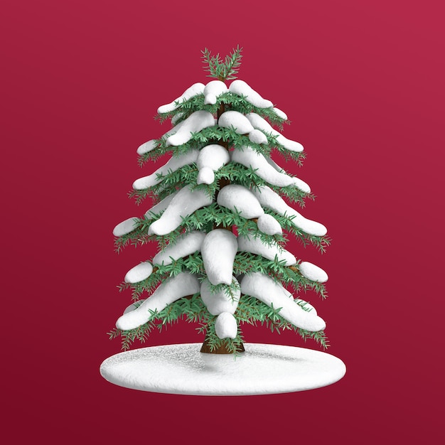 Rendering 3D ikony zimowej