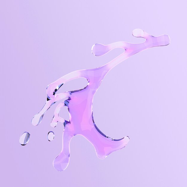 Rendering 3D kształtów płynnych ikona