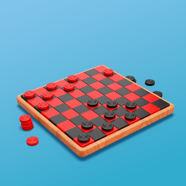 Rendering 3D tablicy szachowej