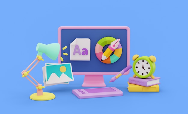 Renderowanie 3d projektu graficznego