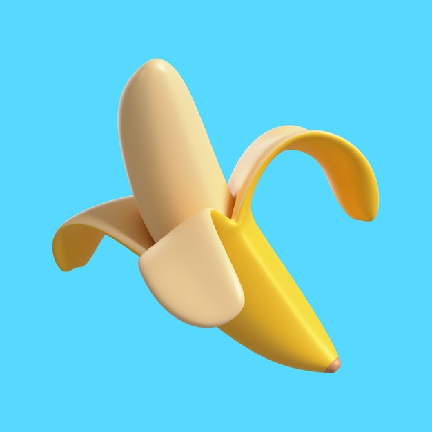 Renderowanie 3d Pysznego Banana