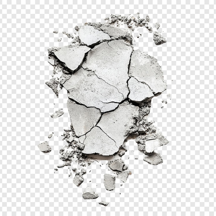 Bezpłatny plik PSD rozpadający się beton - teksturowana abstrakcja