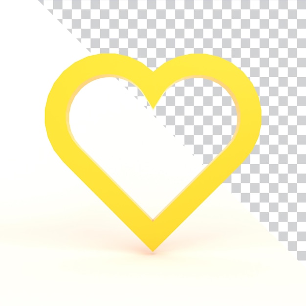 Bezpłatny plik PSD serce ikona