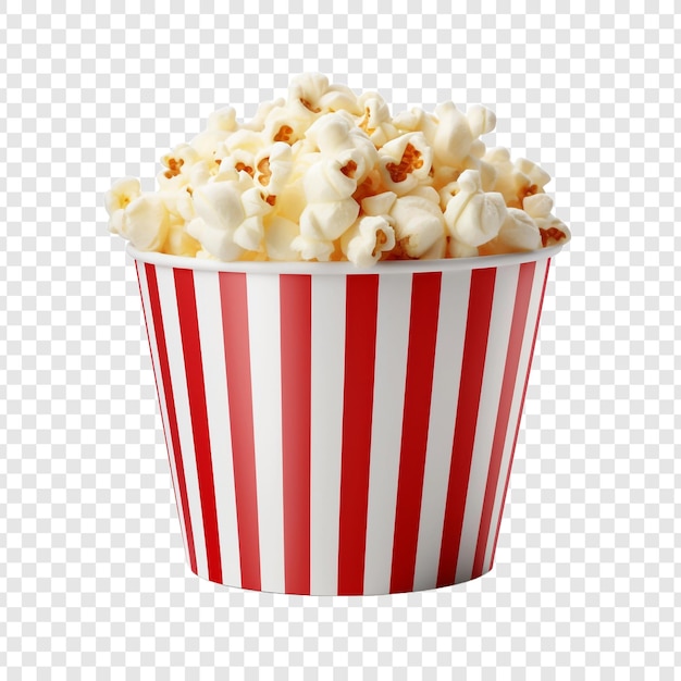Bezpłatny plik PSD smaczny popcorn w glazurze karmelowej izolowany na przezroczystym tle
