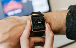 Bezpłatny plik PSD smartwatch makieta