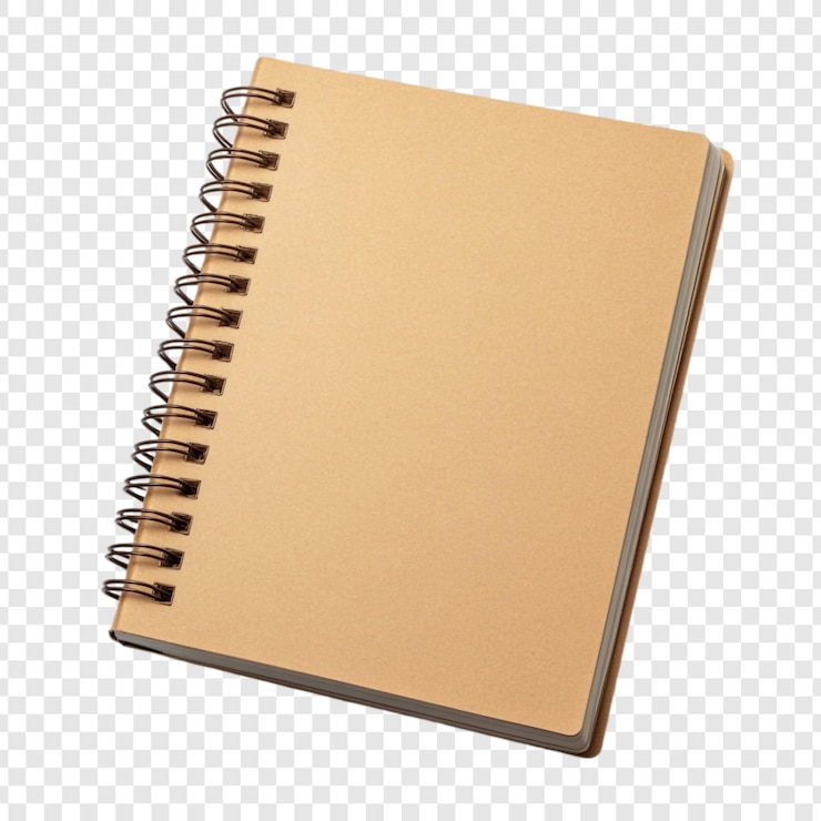 Bezpłatny plik PSD spiralny notebook puste płótno do pomysłów